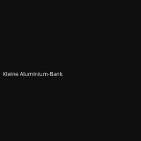 Kleine Aluminium-Bank