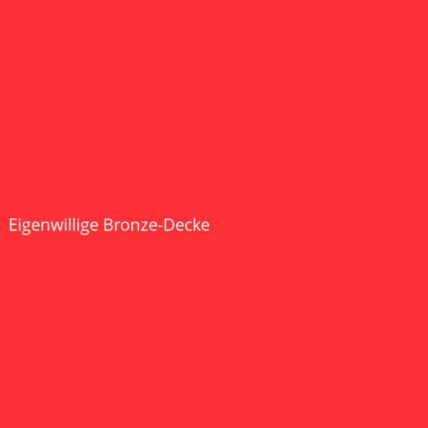 Eigenwillige Bronze-Decke