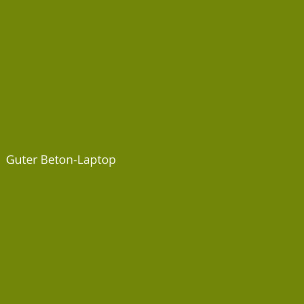 Guter Beton-Laptop
