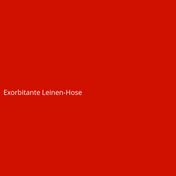 Exorbitante Leinen-Hose