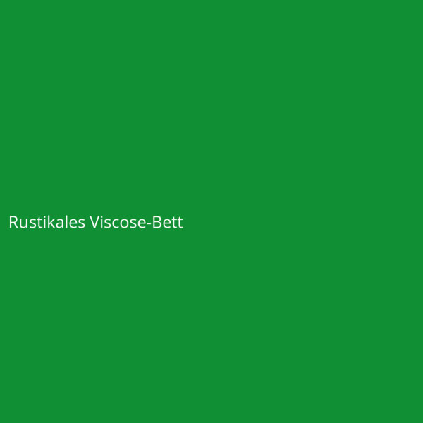 Rustikales Viscose-Bett