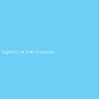 Gigantischer Samt-Computer