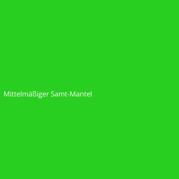 Mittelmäßiger Samt-Mantel